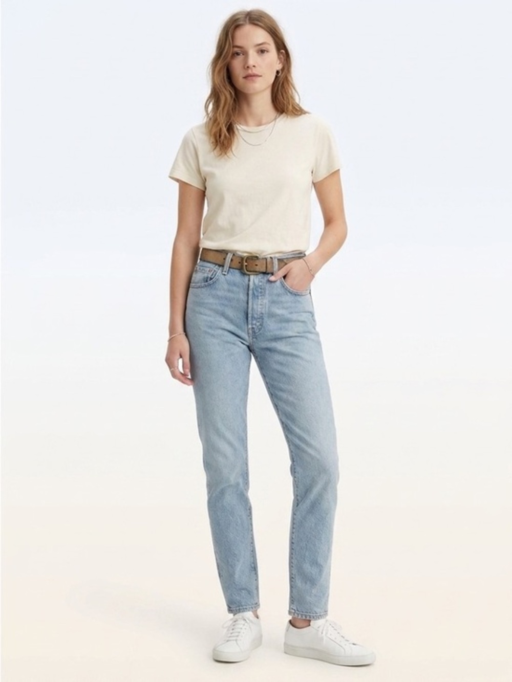 Levi’s Blue 501 S Highrise Button Fly Jeans Size 24 Cotton Skinny Leg